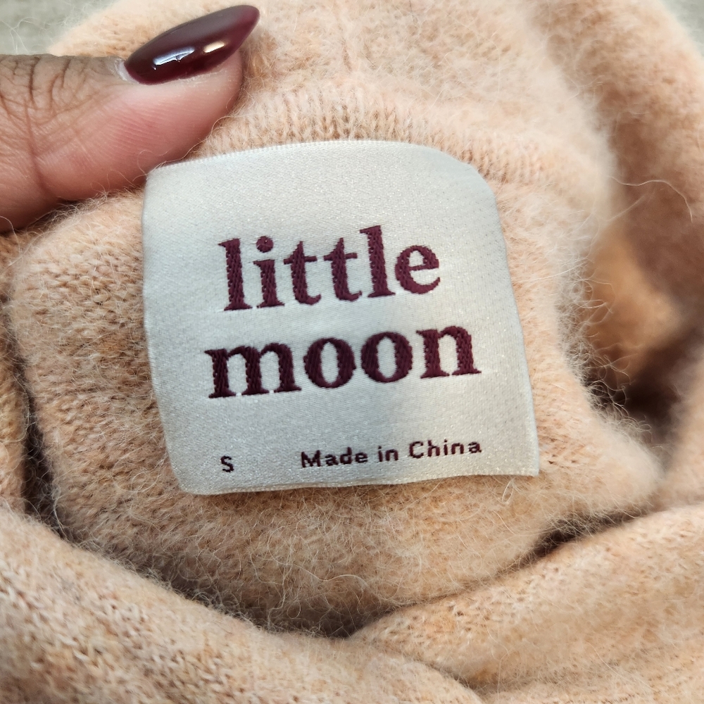 Aritzia Little Moon Wool Blend Sweater Hoodie Size Small - Picture 3 of 6